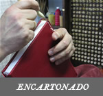 ENCUADERNACION EN PLENA PIEL DE UN LIBRO ENCARTONADO